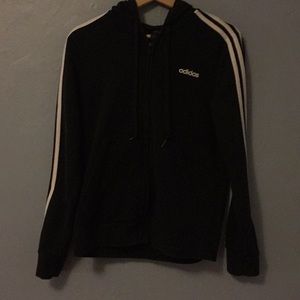 Adidas zip-up hoodie.